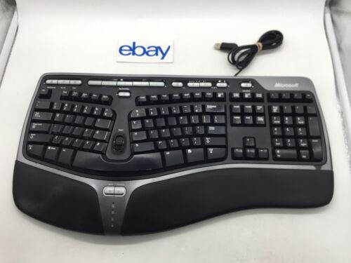 Microsoft natürliche ergonomische Tastatur 4000 v1.0 KU-0462 USB kabelgebunden KOSTENLOSER VERSAND - Bild 1 von 5