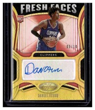 2020-21 Certified Fresh Faces Signatures Gold Daniel Oturu Autograph Auto /10 