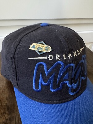 Casquette Snapback Orlando Magic Vintage Années 90 - Taille Unique, Noire, NBA - Neuf Avec Étiquette