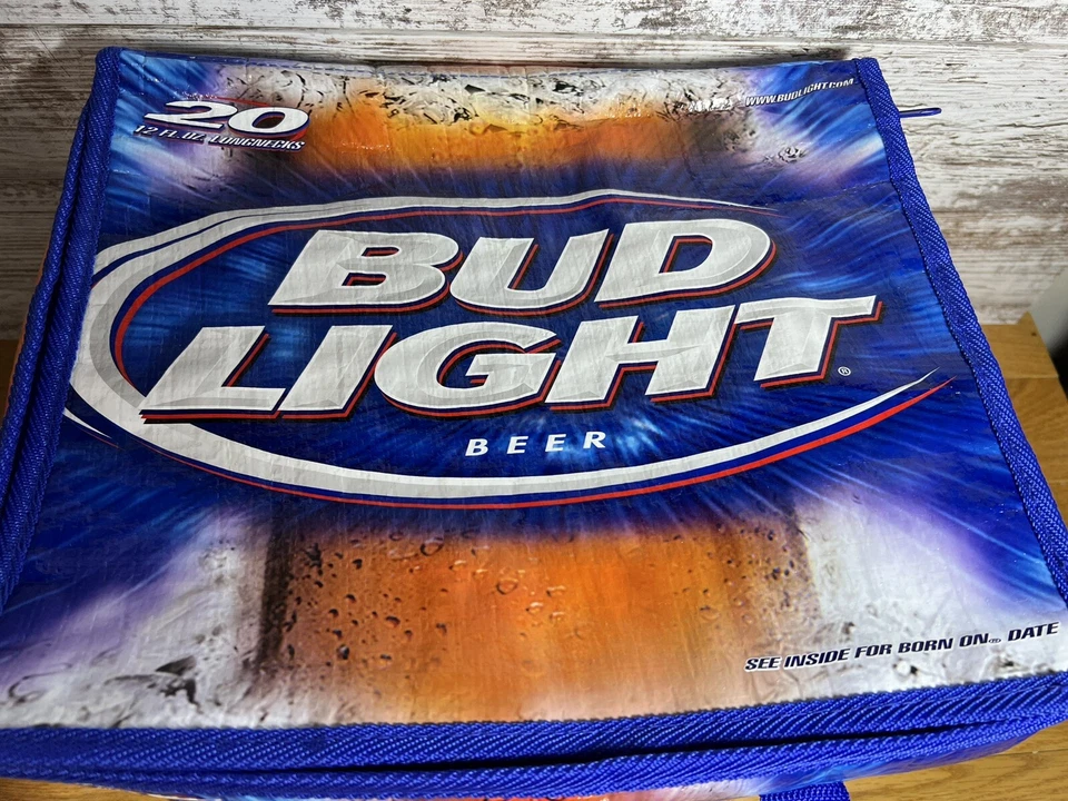 Vintage Bud Light Detroit Lions -Collapsible Insulated Cooler 2004 - Image 3 of 4