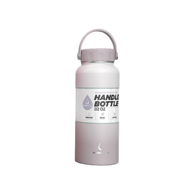 HydroClear 32oz STAINLESS STEEL OMBRE HANDLE CAP - GREY/WHITE-