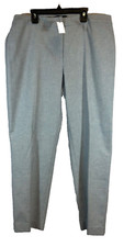 NEW Talbots Straight Leg Women 12 Dress Pants Career Blue White Lined 119 D5