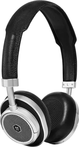 Master & Dynamic MW50 Wireless On-Ear Headphones Black Leather Bluetooth