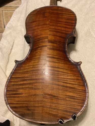 Antique Violin & Case 1713 Antonius Stradivarius Made In Germany (1800’s?) - Picture 7 of 12