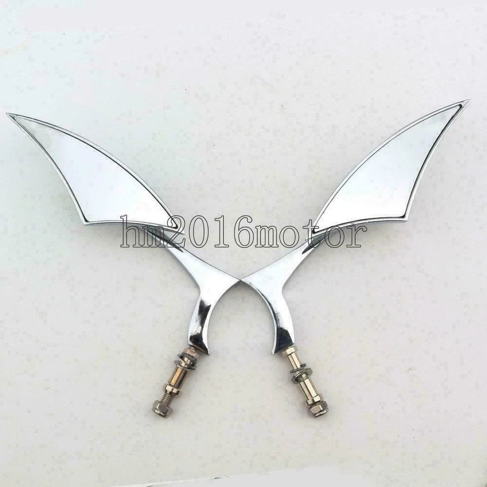 Motorcycle Chrome Blade Mirrors for Harle Davidson Electra Glide FLHT Touring US Foto 3 de 4