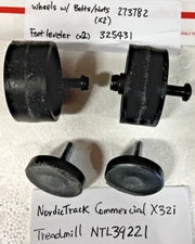 Front Wheel 273782/Leveling Feet 325431 for Nordictrack X32i, NTL39221 Treadmill