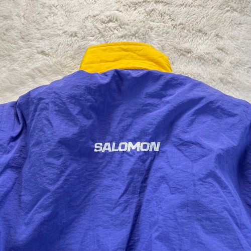 Vintage Salomon Purple/Yellow Ski Bomber Jacket Insulated Made In Japan Unisex M - Picture 10 of 24