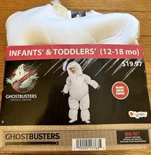 Ghostbusters Mini Stay Puft Marshmallow Child's Costume Toddler 12-18 Months