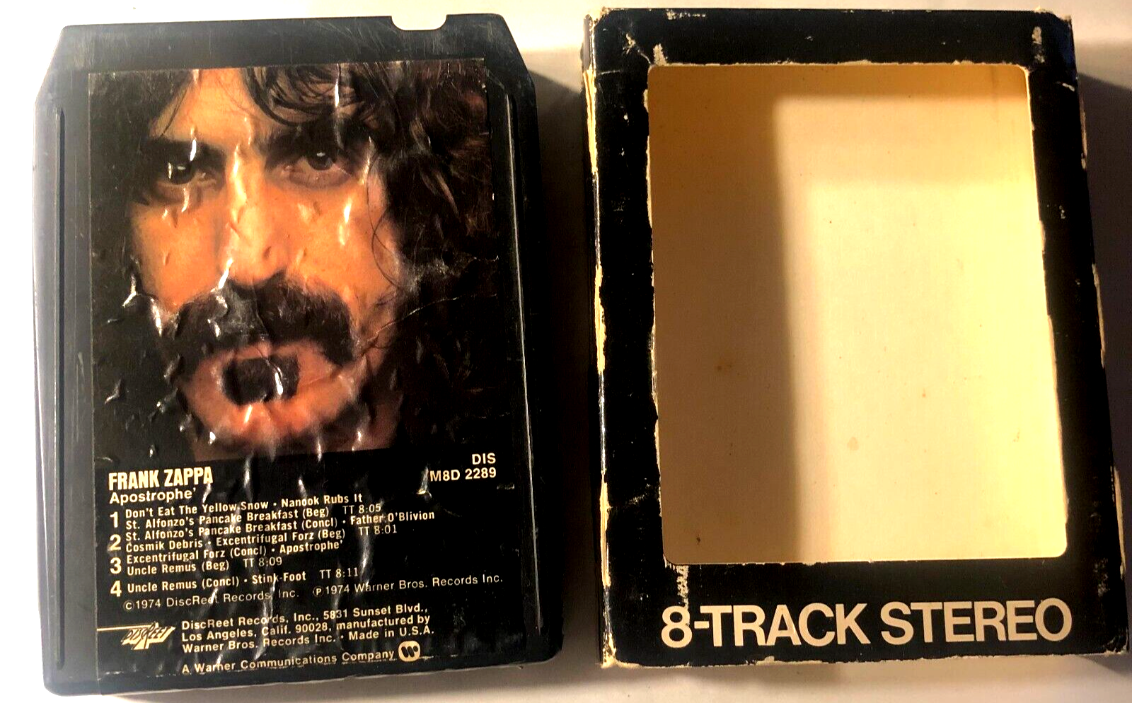 Frank Zappa Apostrophe   8  track Tape M8D 2289