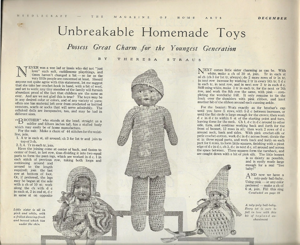 NEEDLECRAFT HOME ARTS Dec 1931 HOMEMADE TOYS GIFTS FOR PETS beautiful ads  Foto 4 de 4