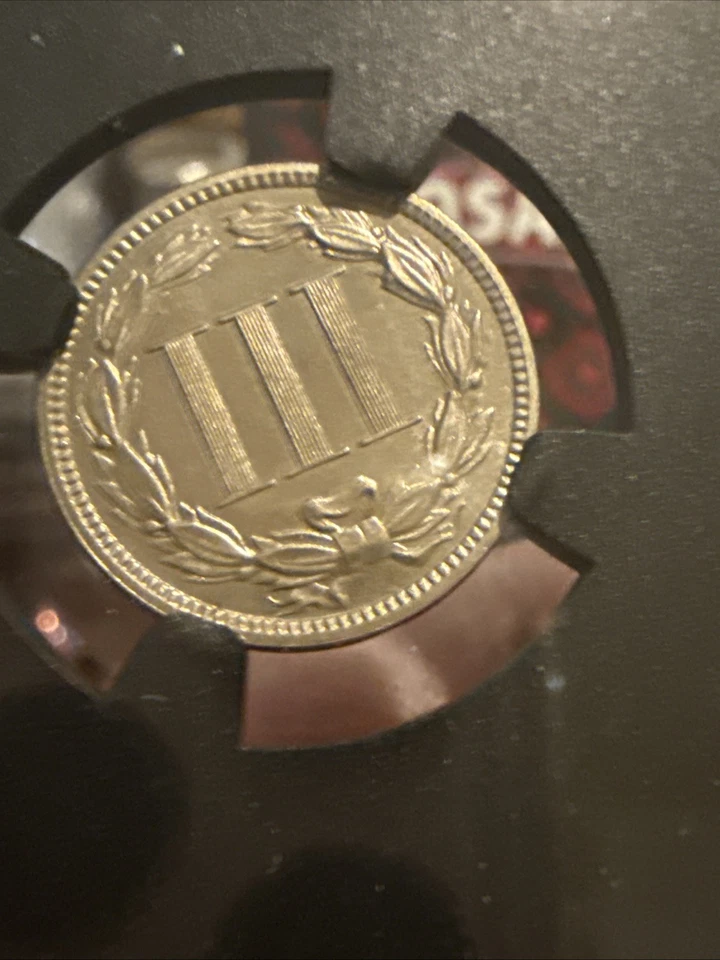 1883 3CN (PROOF) Three Cent Nickel NGC PF64 Should Have Been Red Core! Vault Box - Image 4 of 4