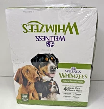 Wellness Whimzees Natural Dental Treat Med Dogs 75 Ct Best by 2028