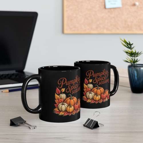 Autumn Mug, Pumpkin Spice Season, Fall Leaves, Sweater Weather, Hot Tea Cozy - Picture 6 of 6
