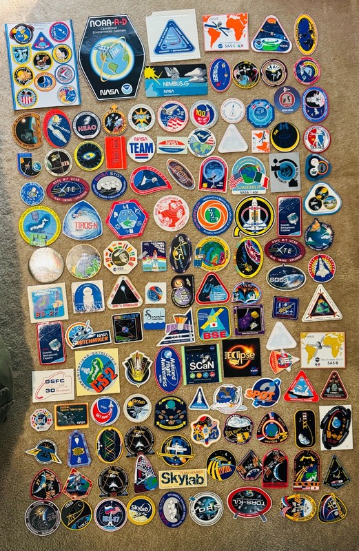 NASA HUGE 125 STICKER LOT Satellite Shuttle ISS Viking Goddard No Duplicates