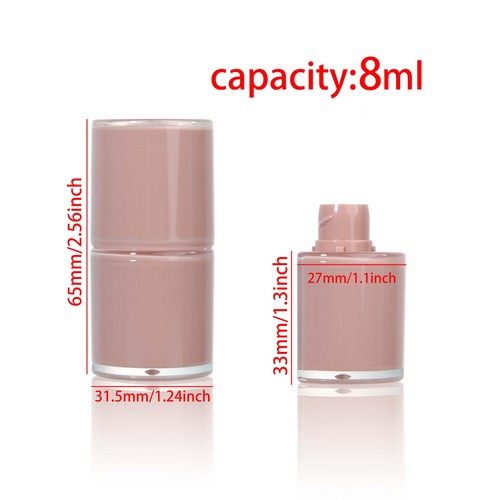 12 Stück 8 ml Halbrund Leere Lipgloss Tuben Großpackung mit Stab Rosa Sonnenfest - Bild 2 von 9