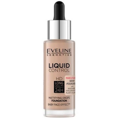 Eveline Liquid Control HD Face Primer mit Tropfer Nr. 025 Light Rose 32ml