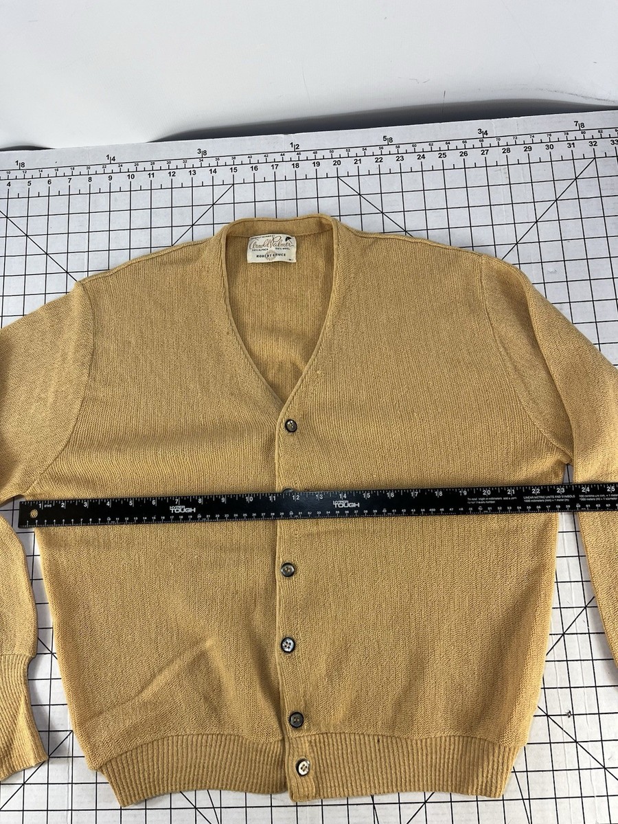 Vintage Arnold Palmer Robert Bruce Cardigan Men M Alpaca Wool