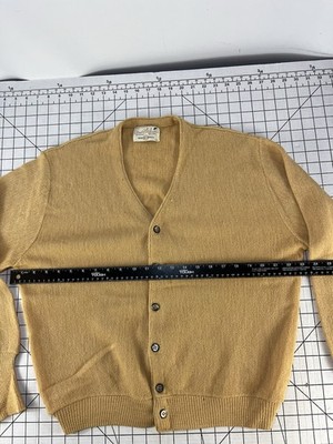 Vintage Arnold Palmer Robert Bruce Cardigan Men M Alpaca Wool