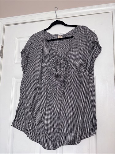 Linenbee Etsy Handmade Linen Langenlook Top L-XL