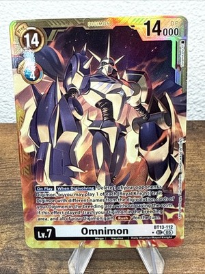 Omnimon - BT13-112 (Gold Border) - Advanced Booster Digimon Generation