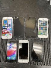 Lot of 7 Apple iPhone 6s/5/6 Unlocked/ATT/T-Mobile Parts Or Repair B3