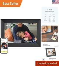 10.1 Carver WiFi Digital Photo Frame with Unlimited Cloud Storage App Control