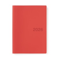 MUJI Planner 2026 Monthly/Weekly, Starting December 2025, A5, Red