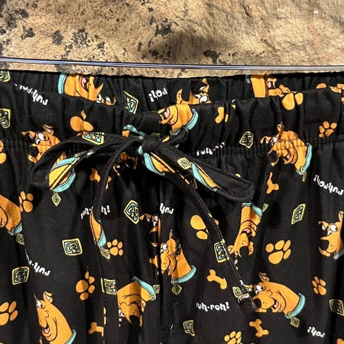 Scooby-Doo Ruh-Roh schwarz und hellbraun Allover-Druck Pyjama Lounge Hose PJammy - Bild 3 von 6