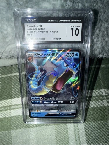 Pokemon 2019 Hidden Fates Tin Gyarados GX Black Star Promo SM212 CGC 10 Gem Mint
