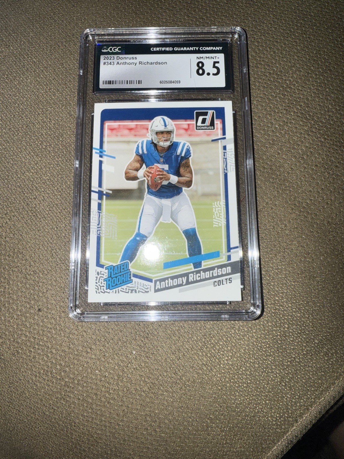 2023 Panini Donruss - Rated Rookie Anthony Richardson #343 (RC)