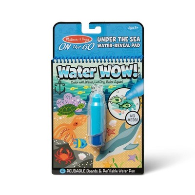 Melissa & Doug On The Go Water Wow! Mess Free Coloring Book, Reusable Water-...