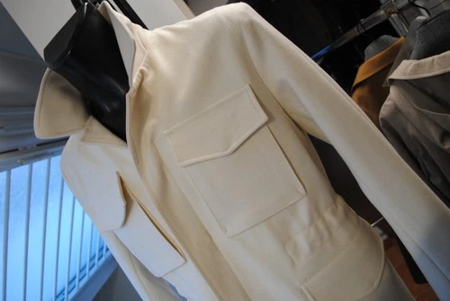 KIRED BY KITON NAPLES JACKET 1450.00 POSTER. SIZE 50 WARM WOOL CLOTH DRAWSTRING Q image 4