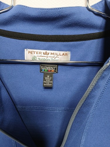 Peter Millar Northern Trust Open Quarter Zip Pullover Ärmel Reißverschlusstasche Größe M - Bild 8 von 13
