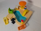 Vintage Fisher Price Little People SWIMMING POOL #2526 with Accessories