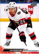 Erik Brannstrom #602 2022-23 Ottawa Senators UD Extended