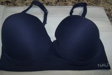 NEW Nautica Intimates NAVY BLUE Bra 40D Underwire T-Shirt Bra Molded Cup