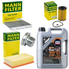 5L Öl Set Inspektion Luft-Innenraum Ölfilter Ölschraube für VW Tiguan 2.0 TDI