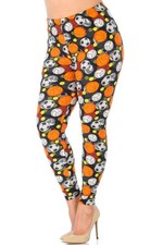 Buttery Smooth Sports Ball Extra Plus Size Leggings - 3X-5X
