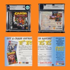 1st Print! Crash Bandicoot 9.4 CIB Complete PlayStation 1 PS1 Wata PSA VGA CGC