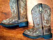 Smoky Mountain Girls -3R - 37543 Western Boots Brown Leather Embroidered