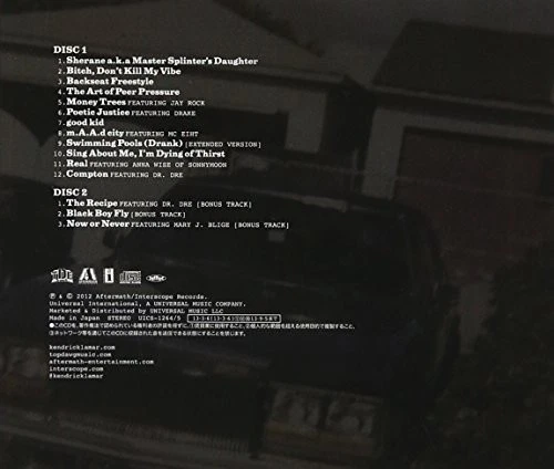 Kendrick Lamar Good Kid. M.A.A.D City with Bonus Track From Japan 2 CD 17tracks - Image 2 of 2