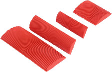 Wood Graining Tool Set Rubber Grain Pattern Painting DIY Art 4 Sizes 4 Pack