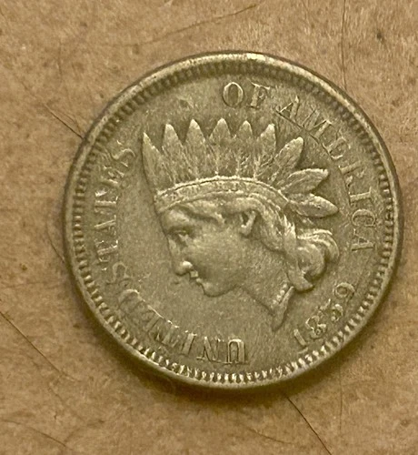 1859 Indian Head Cent - Semi Key Better Date Ch VF