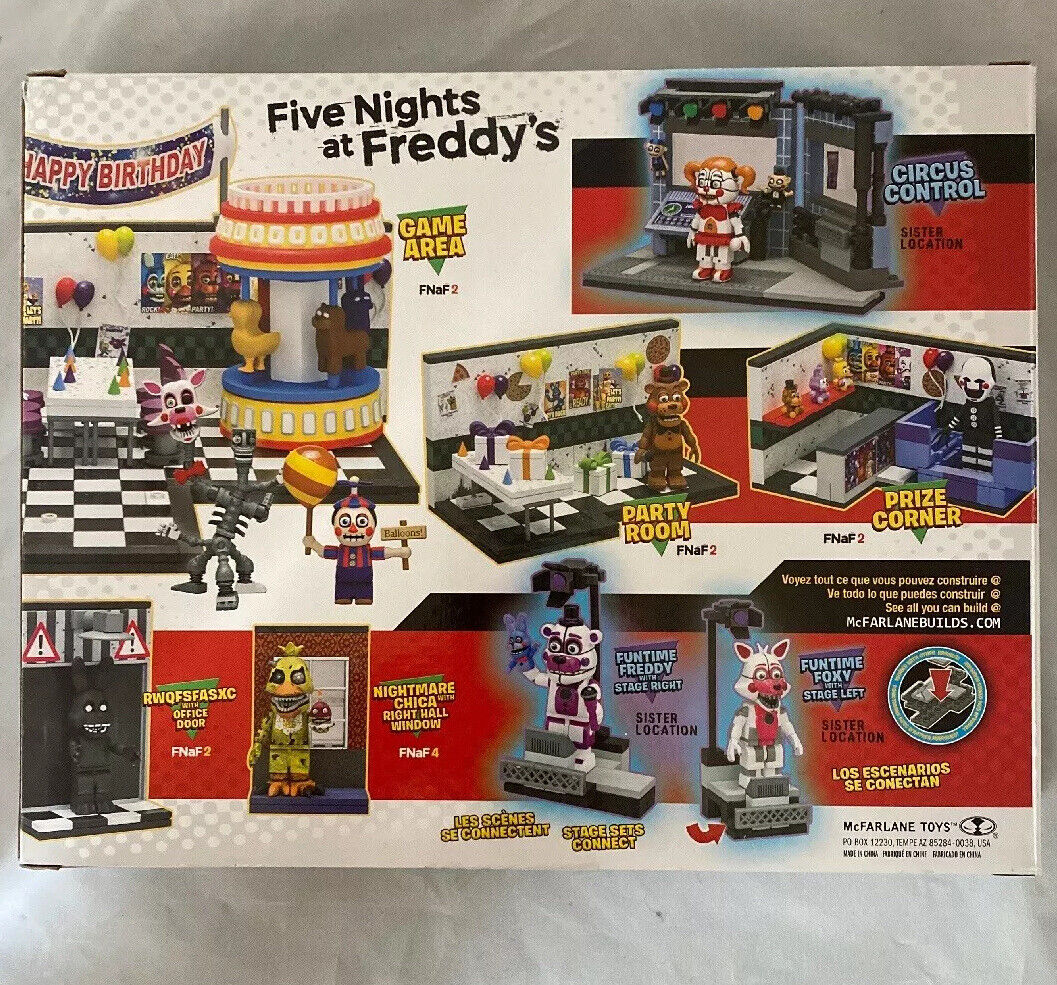 Five Nights at Freddy's MCS - Medium Sets 2 - Parts & Services Construction  Play Set , 209 Pieces 