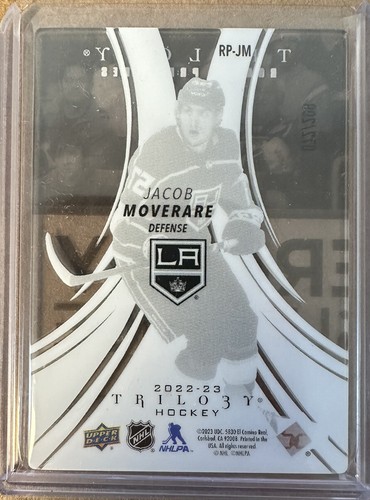 2022-23 UD Trilogy Rookie Premier #RP-JM Jacob Moverare /299 - Los Angeles Kings - Picture 4 of 4