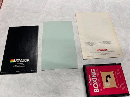NICE Atari VCS 2600 Game Complete in Box 1980 Activision BOXING + Store Receipt - Picture 10 of 17