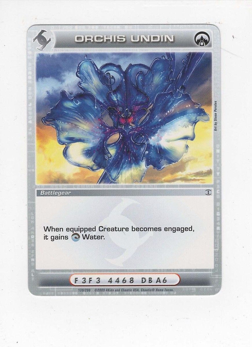 ALD1 アンシン アラーム会 おはよう トレカ Chaotic Battlegear Orchis Undin common | eBay