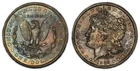 1904-O $1 Morgan Silver Dollar - PQ Rainbow Reverse Toning - NGC MS 63 - B2037