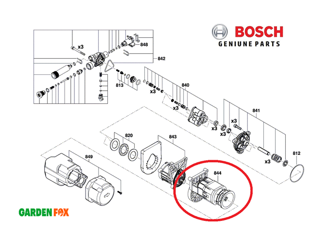 1607022503 Motor Genuine Bosch Skil Dremel Spare Part For Sale Ebay