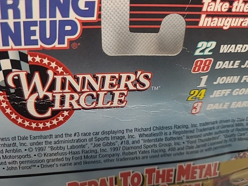 Winner's Circle Starting Lineup 1997 Dale Earnhardt Figure w/ Card NASCAR NEW - Picture 4 of 4